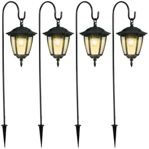 Solar Lanterns with Shepherd Hooks