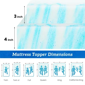4 Inch Memory Gel Mattress Topper