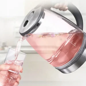 Electric Glass Kettle with Heating Base